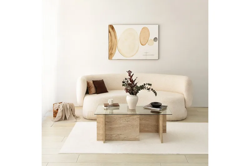 Malpani Soffbord 105 cm - Beige - Möbler - Bord & matgrupp - Soffbord