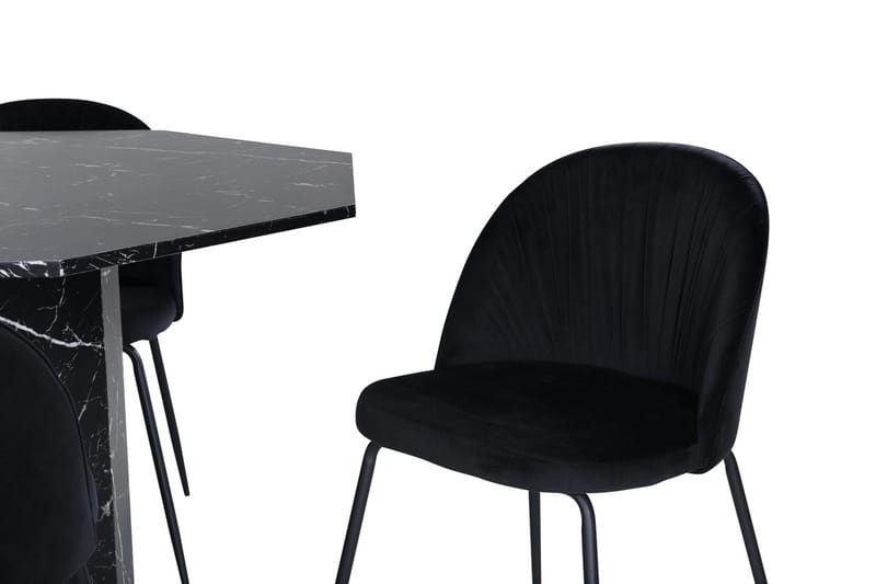Marbs Matbord 110 cm Runt med 4 Wrinkles Matstol - Möbler - Bord & matgrupp - Matgrupp