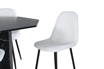 Marbs Matbord 110 cm Runt med 4 Polar Matstol - Möbler - Bord & matgrupp - Matgrupp
