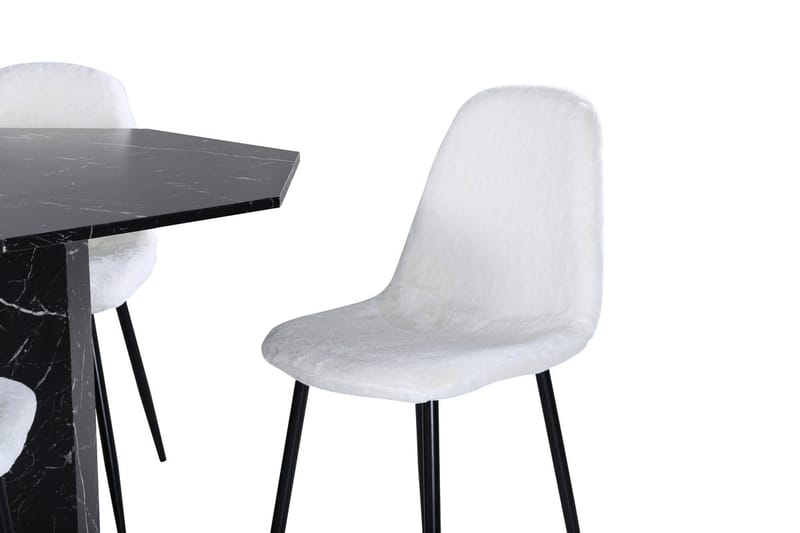 Marbs Matbord 110 cm Runt med 4 Polar Matstol - Möbler - Bord & matgrupp - Matgrupp