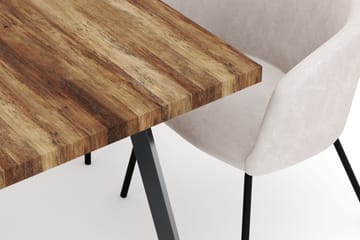 Marcelen Matbord Förlängningsbart med 4 Berit Stolar - Brun - Möbler - Bord & matgrupp - Matgrupp