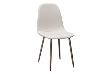 Marcelen Matbord Förlängningsbart med illäggsskiva +  4 st Nibe stol beige med valnöt ben - Brun/Beige - Möbler - Bord & matgrupp - Matgrupp