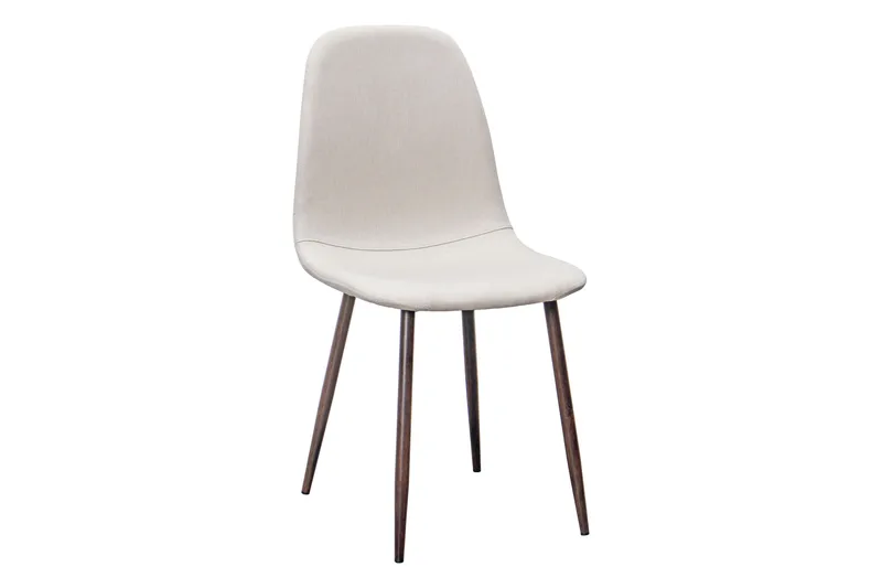 Marcelen Matbord Förlängningsbart med illäggsskiva +  4 st Nibe stol beige med valnöt ben - Brun/Beige - Möbler - Bord & matgrupp - Matgrupp