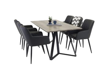 Marina Matbord 180 cm med 6 Comfort Karmstol - Möbler - Bord & matgrupp - Matgrupp