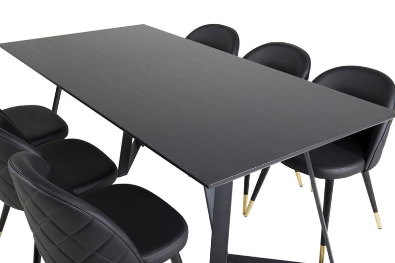 Marina Matbord 180 cm med 6 Velvet Deluxe Matstol - Möbler - Bord & matgrupp - Matgrupp