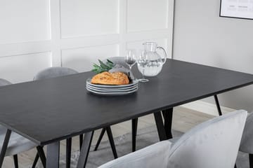 Marina Matbord 180 cm med 6 Velvet Matstol Manchester - Möbler - Bord & matgrupp - Matgrupp