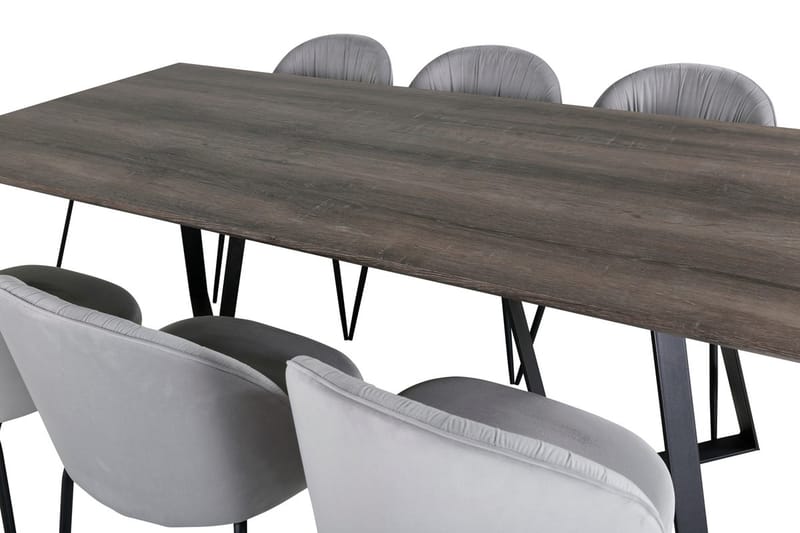 Marina Matbord 180 cm med 6 Wrinkles Matstol - Möbler - Bord & matgrupp - Matgrupp