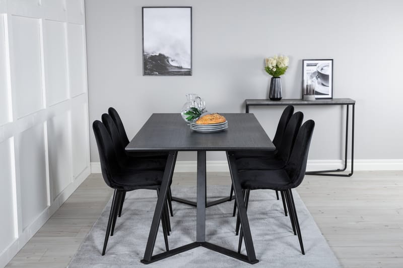 Marina Matgrupp 180 cm Rektangulär med 6 Polar stolar - Möbler - Bord & matgrupp - Matgrupp