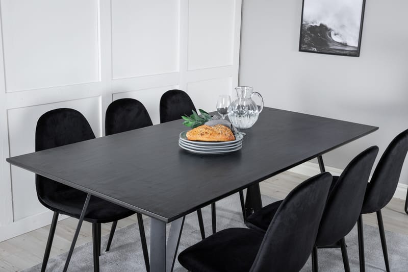 Marina Matgrupp 180 cm Rektangulär med 6 Polar stolar - Möbler - Bord & matgrupp - Matgrupp