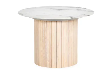Chadron Soffbord 65 cm Runt - Vit/Beige - Möbler - Bord & matgrupp - Marmorbord