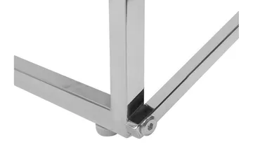 Nod Soffbord 100 cm Marmormönster - Vit/Silver - Möbler - Bord & matgrupp - Marmorbord