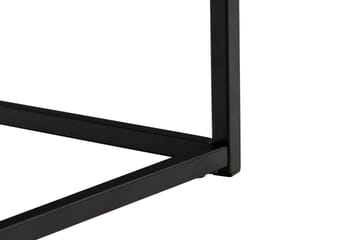 Soffbord Valeria 120 cm Marmormönster - Glas/Vit/Svarta Ben - Möbler - Bord & matgrupp - Marmorbord