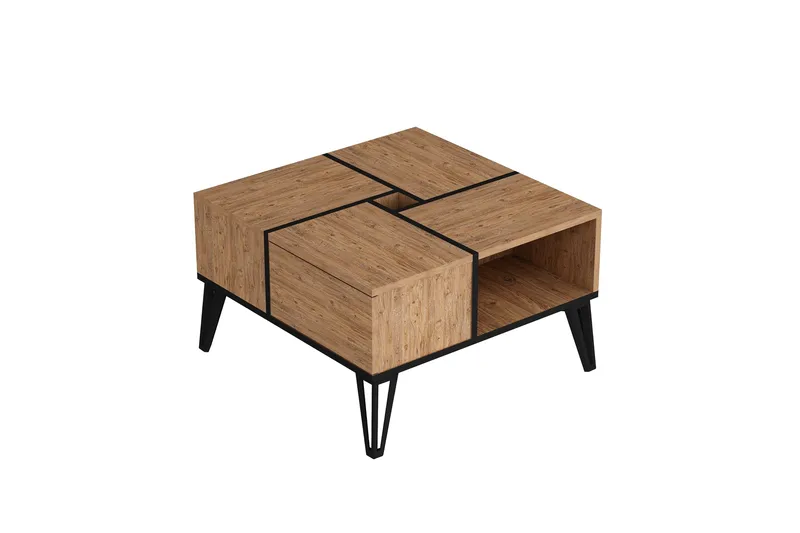 Masaaki Soffbord 72 cm, Brun/Svart