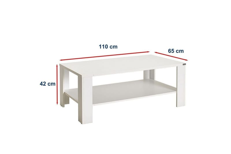 Masao Soffbord 110 cm - Vit - Möbler - Bord & matgrupp - Soffbord