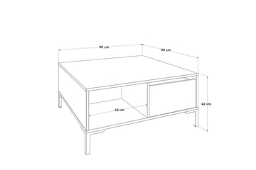 Masao Soffbord 90 cm - Brun - Möbler - Bord & matgrupp - Soffbord