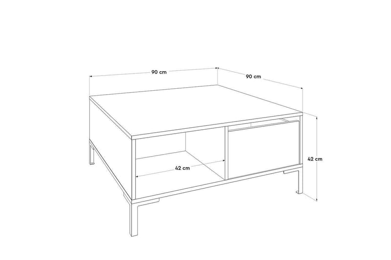 Masao Soffbord 90 cm - Brun - Möbler - Bord & matgrupp - Soffbord