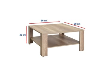 Masao Soffbord 90 cm - Ljusbrun - Möbler - Bord & matgrupp - Soffbord