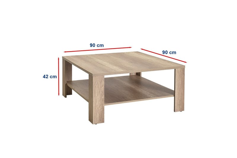 Masao Soffbord 90 cm - Ljusbrun - Möbler - Bord & matgrupp - Soffbord