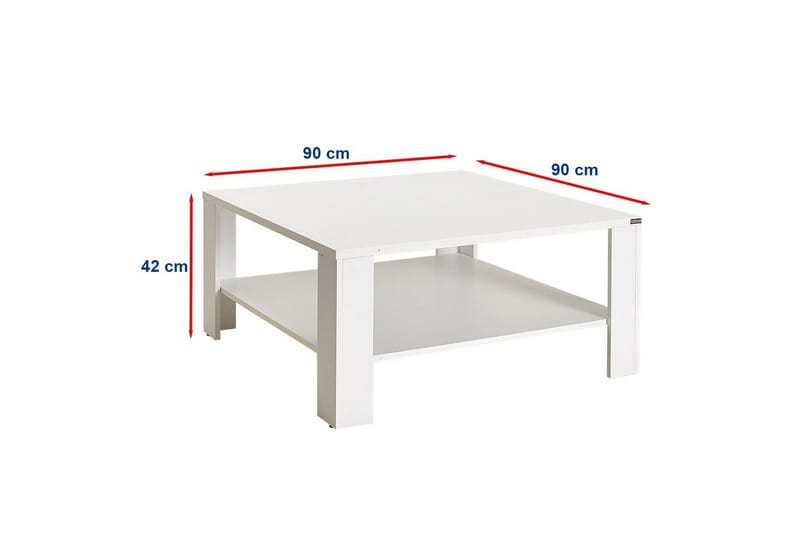 Masao Soffbord 90 cm - Vit - Möbler - Bord & matgrupp - Soffbord