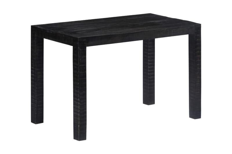 Matbord 118x60x76 cm svart massivt mangoträ - Svart - Matbord & köksbord