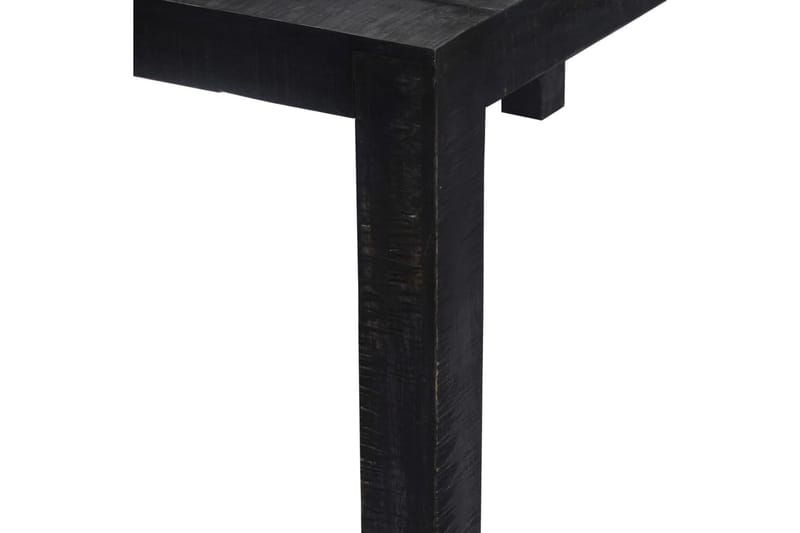 Matbord 118x60x76 cm svart massivt mangoträ - Svart - Matbord & köksbord