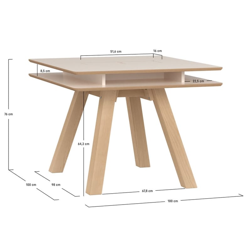 Matbord 4 You Fresh - 100 x 100 cm - Möbler - Bord & matgrupp - Matbord & köksbord