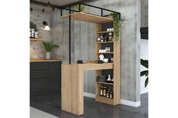 Matbord Beloumont Valnöt / Svart - Svart/Mörkbrun - Möbler - Bord & matgrupp - Matbord & köksbord