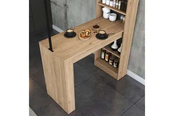 Matbord Beloumont Valnöt / Svart - Svart/Mörkbrun - Möbler - Bord & matgrupp - Matbord & köksbord