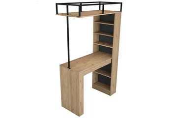 Matbord Beloumont Valnöt / Svart - Svart/Mörkbrun - Möbler - Bord & matgrupp - Matbord & köksbord