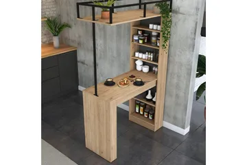 Matbord Beloumont Valnöt / Svart - Svart/Mörkbrun - Möbler - Bord & matgrupp - Matbord & köksbord