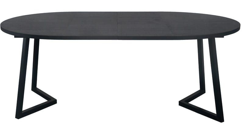 Matbord Brisjö inkl 2 Tillägg Ø120 - 200 cm - Svart - Möbler - Bord & matgrupp - Matbord & köksbord