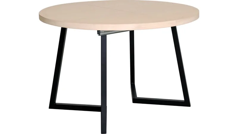 Matbord Brisjö inkl 2 Tillägg Ø120 - 200 cm, Vitpigmenterad