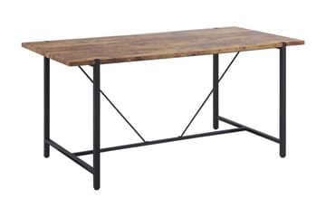 Matbord Carbo 80x160 cm - Mörkbrun/Svart - Möbler - Bord & matgrupp - Matbord & köksbord