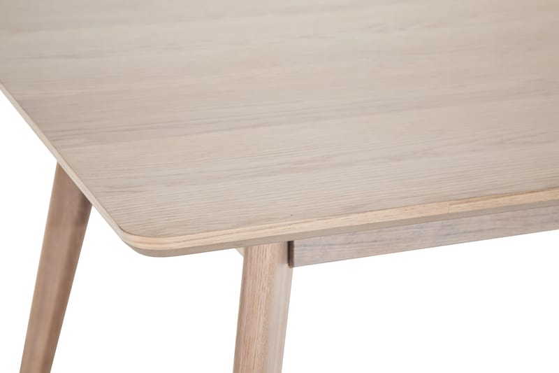 Matbord Cerovo Förlängningsbart 190 cm - Vitpigmenterad Ek - Matbord & köksbord