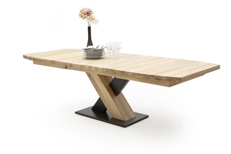 Matbord Conevo Förlängningsbart 180 cm - Trä|Natur - Matbord & köksbord