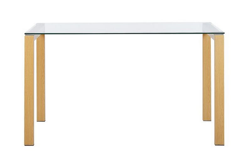 Matbord Estoi 130 cm - Glas/Ljusbrun - Matbord & köksbord
