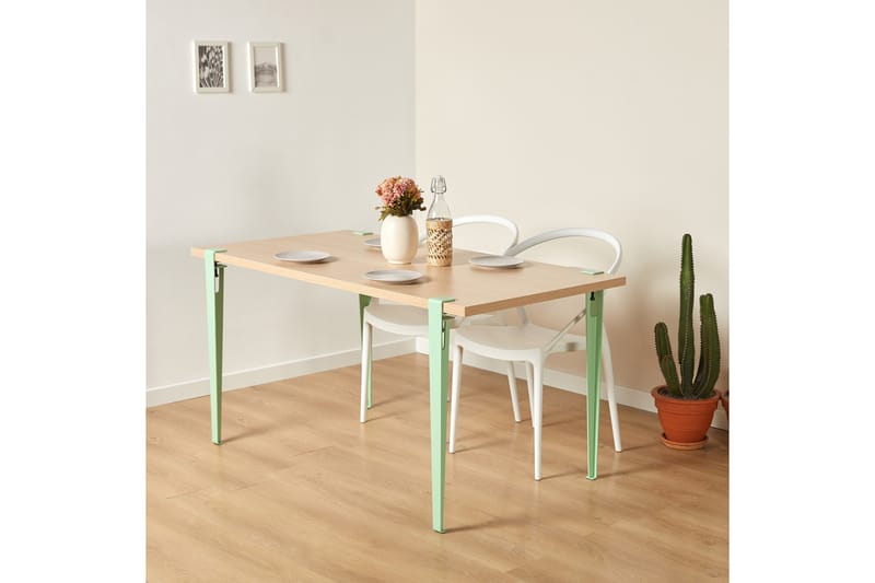 Matbord Eurotas 120x60 cm Brun/Blå - Hanah Home - Möbler - Bord & matgrupp - Matbord & köksbord