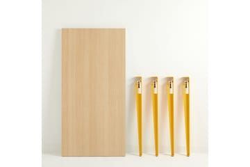 Matbord Eurotas 120x60 cm Brun/Gul - Hanah Home - Möbler - Bord & matgrupp - Matbord & köksbord