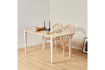 Matbord Eurotas 120x60 cm Brun/Vit
