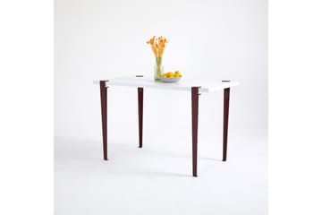 Matbord Eurotas 120x60 cm Vit/Röd - Hanah Home - Möbler - Bord & matgrupp - Matbord & köksbord