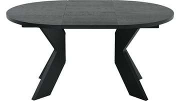 Matbord Fjorden Med 2 tillägg 105 cm - Svartlackad ekfaner - Möbler - Bord & matgrupp - Matbord & köksbord