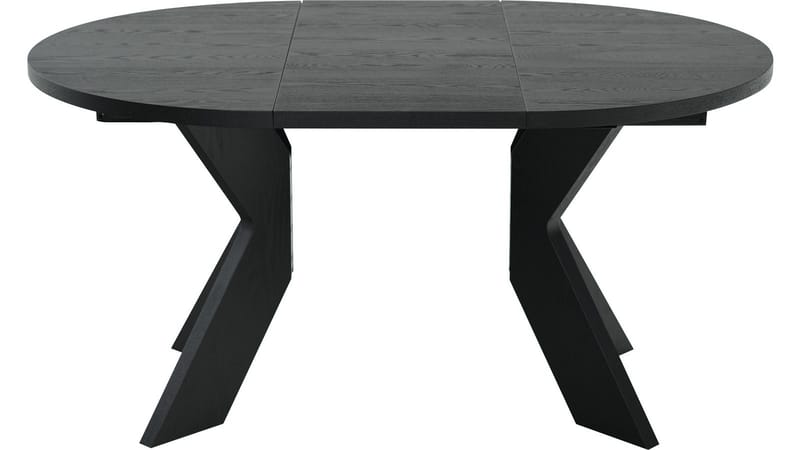 Matbord Fjorden Med 2 tillägg 105 cm - Svartlackad ekfaner - Möbler - Bord & matgrupp - Matbord & köksbord