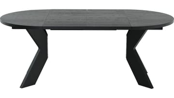 Matbord Fjorden Med 2 tillägg 105 cm - Svartlackad ekfaner - Möbler - Bord & matgrupp - Matbord & köksbord