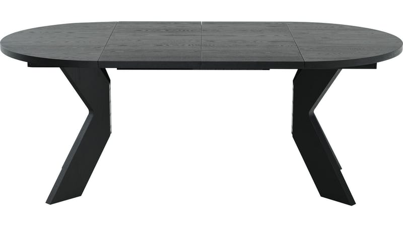 Matbord Fjorden Med 2 tillägg 105 cm - Svartlackad ekfaner - Möbler - Bord & matgrupp - Matbord & köksbord
