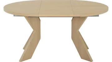 Matbord Fjorden Med 2 tillägg 105 cm - Vitpigmenterad - Möbler - Bord & matgrupp - Matbord & köksbord