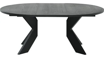Matbord Fjorden Med 2 tillägg 130 cm - Svart - Möbler - Bord & matgrupp - Matbord & köksbord