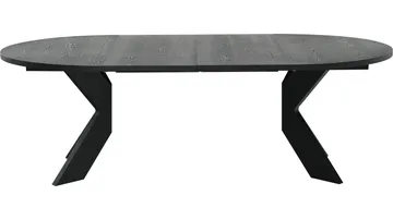 Matbord Fjorden Med 2 tillägg 130 cm - Svart - Möbler - Bord & matgrupp - Matbord & köksbord