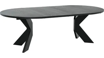 Matbord Fjorden Med 2 tillägg 130 cm - Svart - Möbler - Bord & matgrupp - Matbord & köksbord