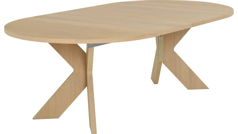 Matbord Fjorden Med 2 tillägg 130 cm - Vitpigmenterad - Möbler - Bord & matgrupp - Matbord & köksbord