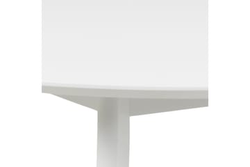 Matbord Hallaci 105 cm Rund - Vit - Möbler - Bord & matgrupp - Matbord & köksbord